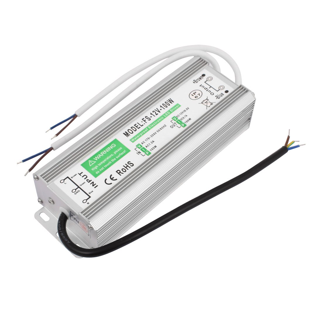 Transformateur de pilote de LED électronique AC170-250V boîtier étanche durable