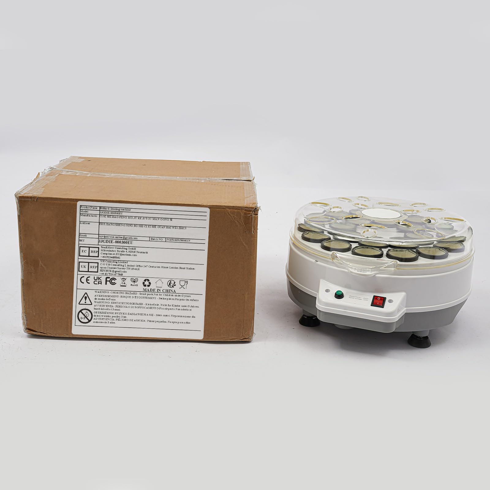 Pulitore e lucidatore automatico per palline da biliardo a 22 palline, 300 W, protezione da surriscaldamento e sicurezza di sicurezza, per casa, club e sale