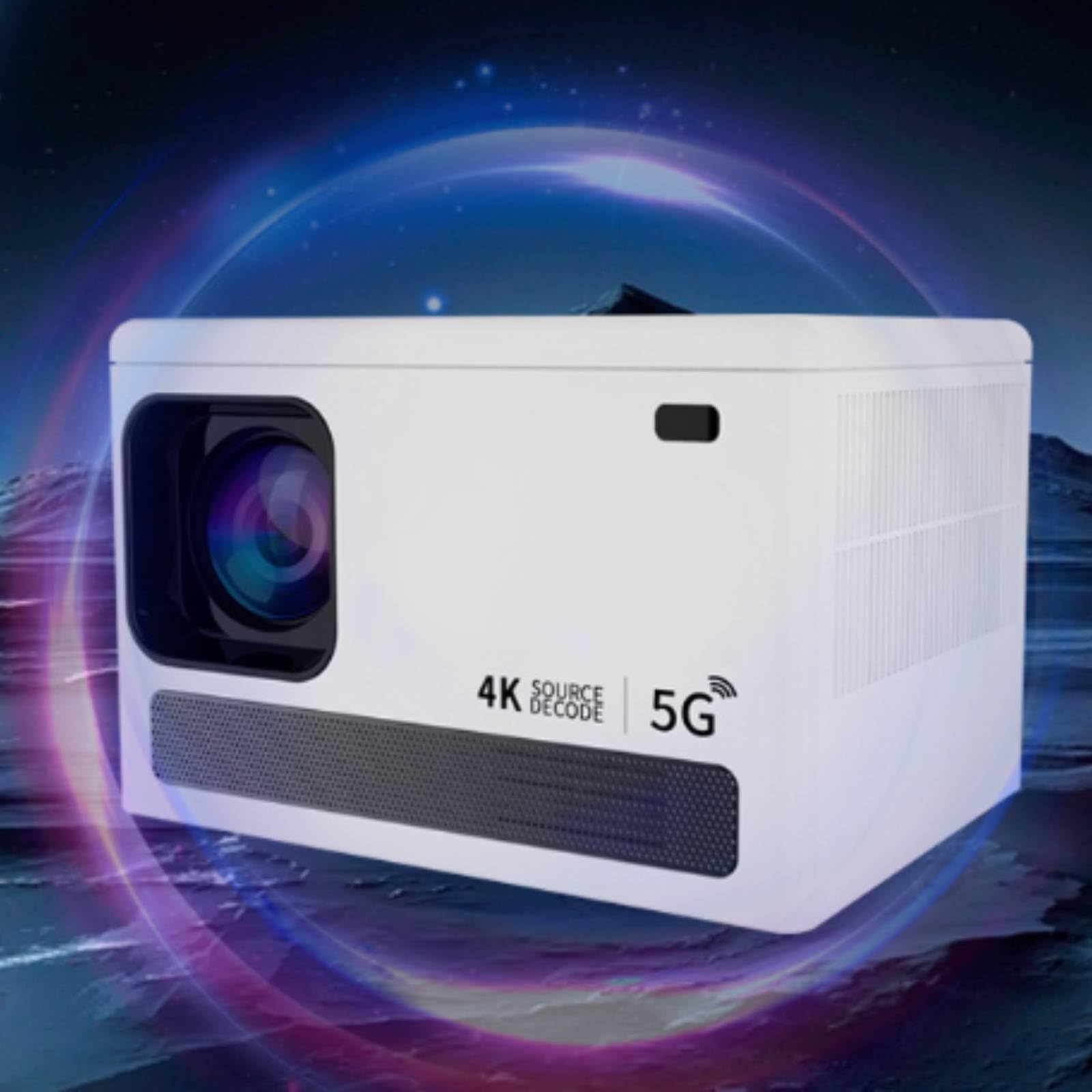 predolo Proiettore con Telecomando Compatto Mini Proiettore 4K Videoproiettore per Studenti, Ufficio