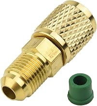 Adattatore CA in ottone maschio 5/16 a F1/4 per sistemi refrigeranti R32