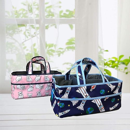 Miniatura 4 de Organizador de pañales para bebés, contenedor de almacenamiento para niños y niñas, organizador de viaje en automóvil, insertos extraíbles para
