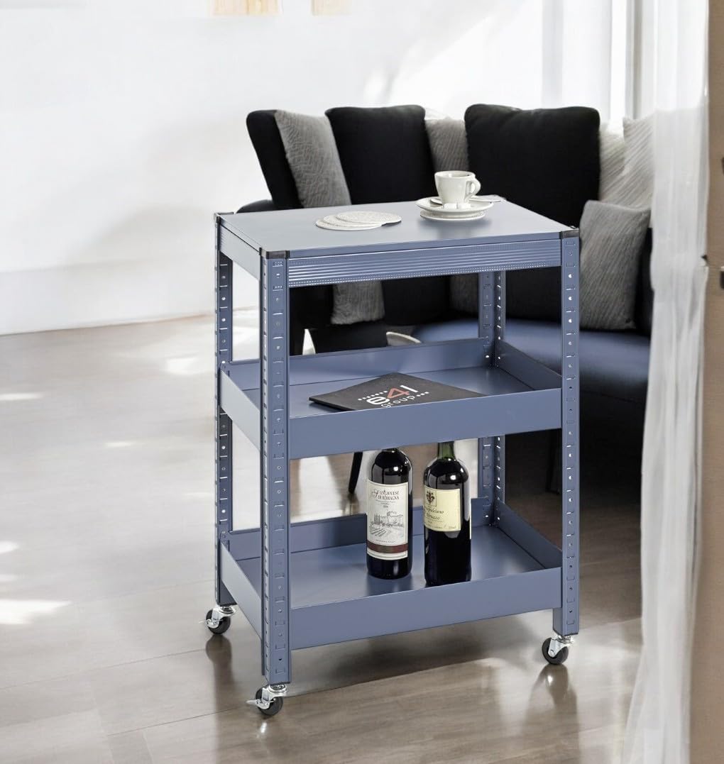 HAKU, blu, in metallo - dimensioni: L 50 x A 75 x P 32 cm, stile: moderno