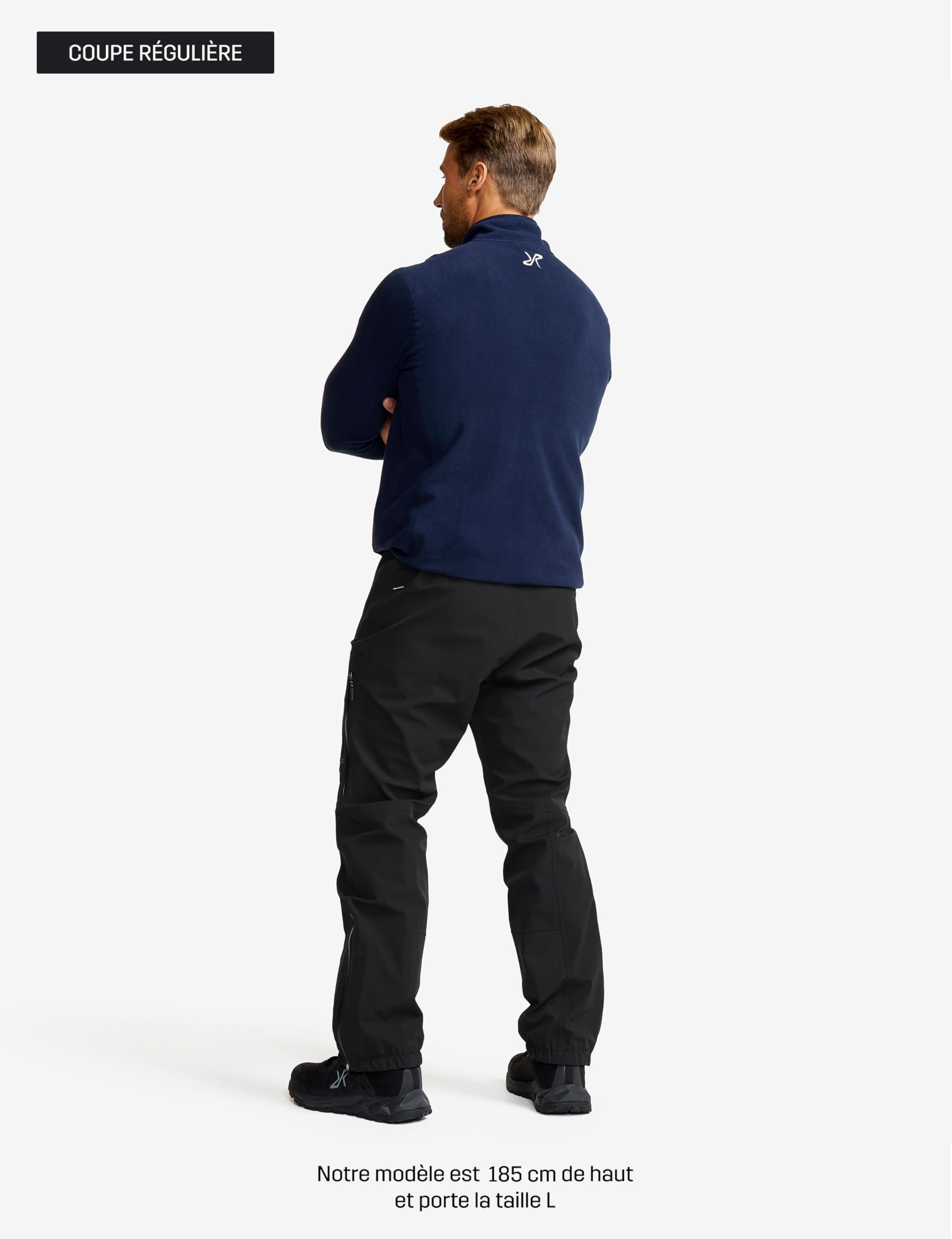 RevolutionRace Cyclone 3L Shell Pants pour Homme, Pantalon Imperméable avec Réflecteurs Recco pour la Randonnée