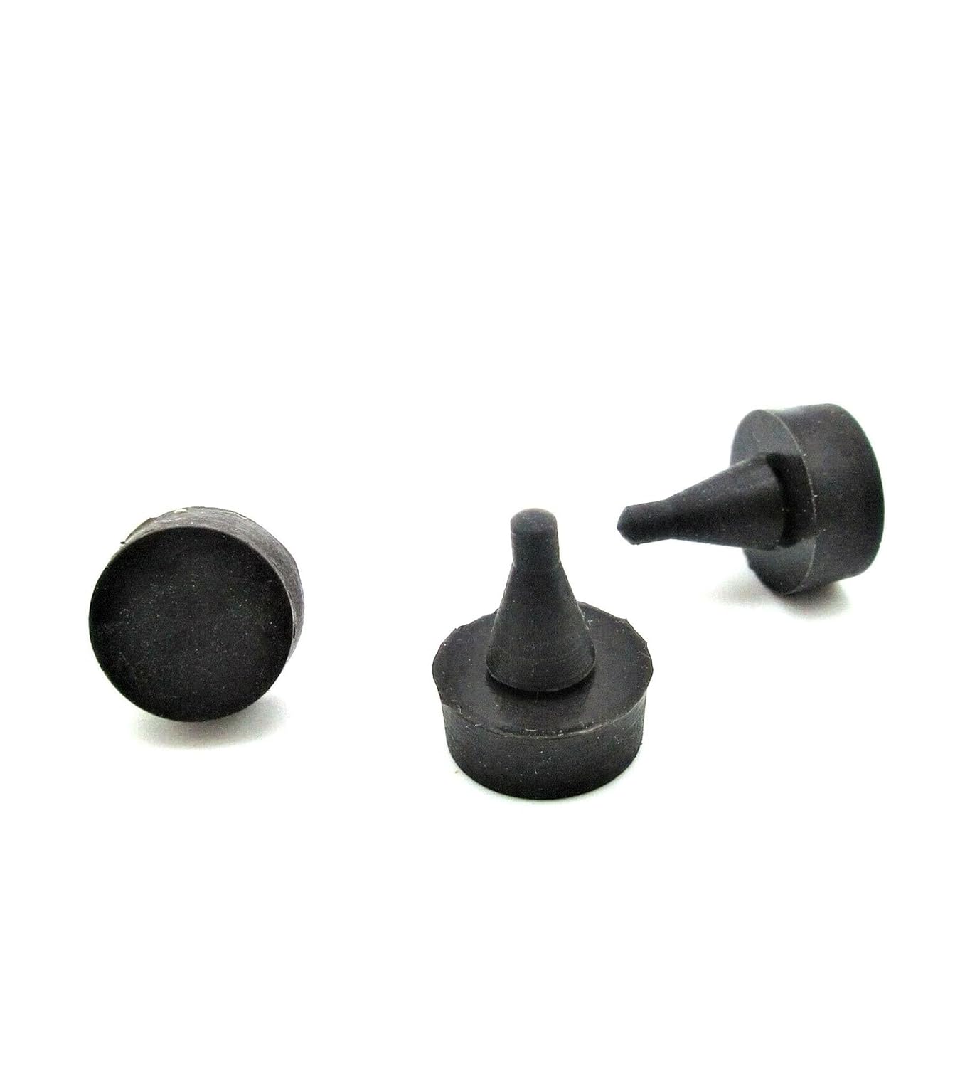 Rubber Push in Bumpers Hole Plug - 3/16" Rubber Push-in Feet, 7/16" OD, Height 3/16"