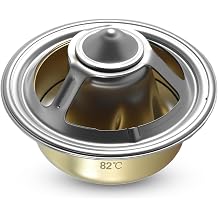 TIKSCIENCE DZ120917 Thermostat Fit for John Deere 4045 6068 6081 6090 Engine Windrower D450 R450 Loader 210LJ 310J 315SJ 325J 410J 710J 844J Replace DZ100555 RE522076, Coolant Thermostat