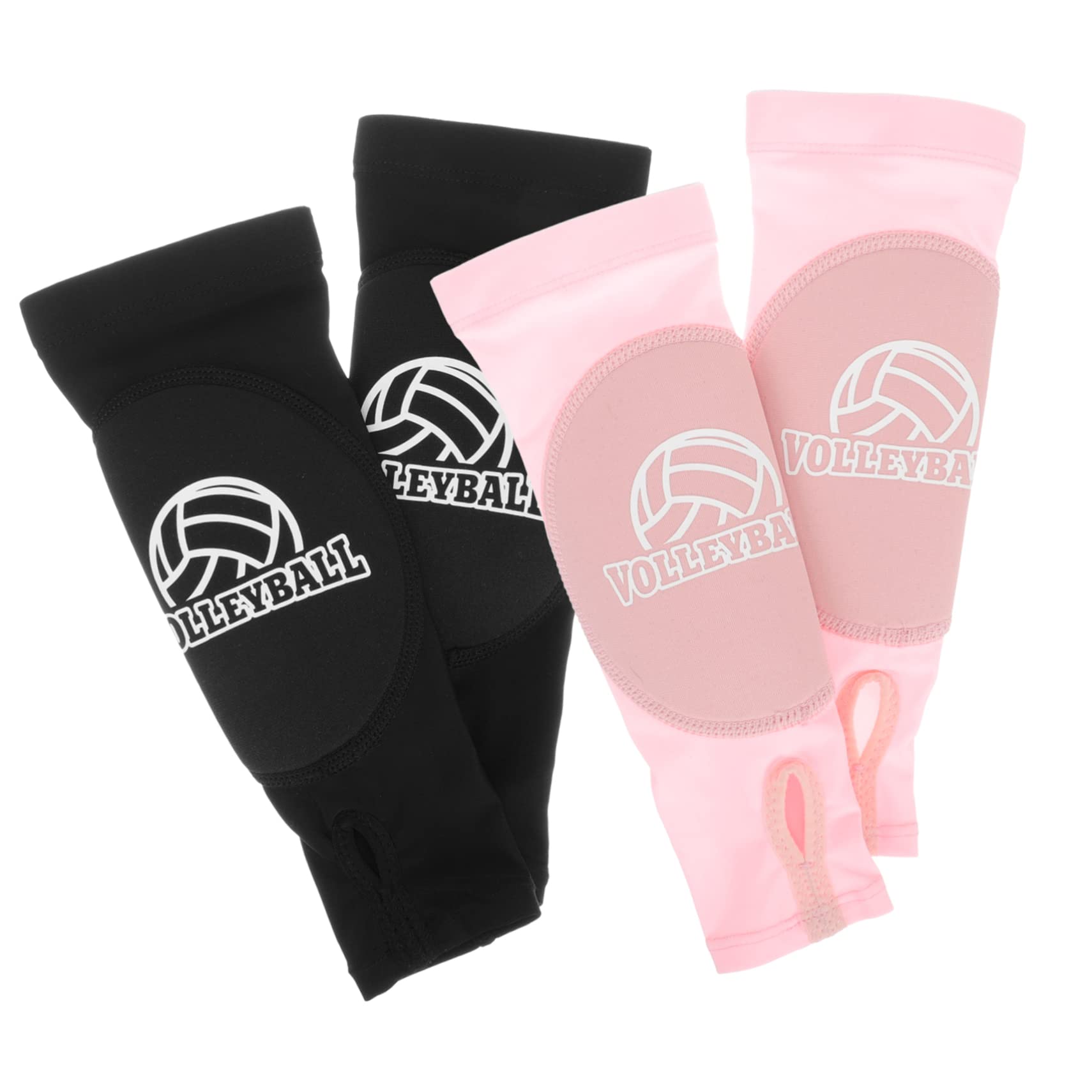 Holibanna 2 Pairs Elastic Wrist Support Sleeves Padded Sports Wrist Protector for Volleyball Basketball Breathable Compression Arm Bands for Training Exercise