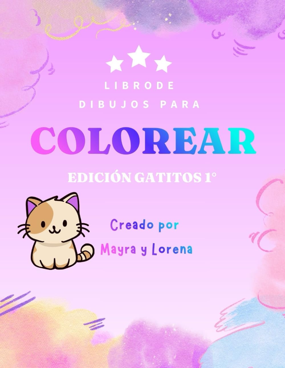 LIBRO PARA COLOREAR Gatitos Kawaii