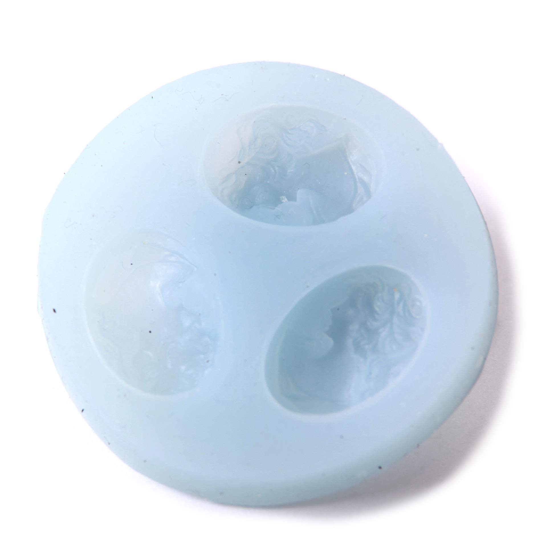 World Of Moulds Small Cameo Fondant Icing 3 Cavity Silicone Mould