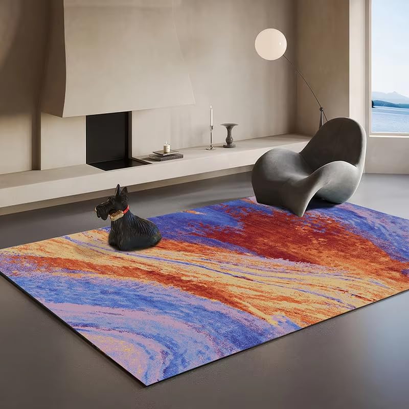 Tapis de chambre à coucher vintage doux pour une décoration de salon chaleureuse
