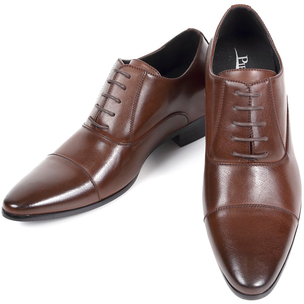 カラダ快適研究所] シークレット靴 12cmアップ 本革 ビジネスシューズ