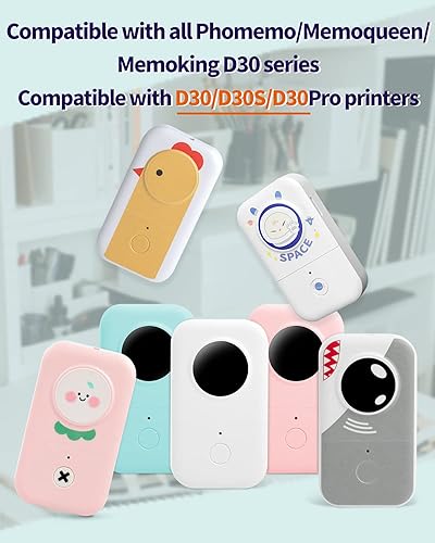 Miniatura 3 de Phomemo D30 Labels,Transparent Circle 12" X 1" (14mm X 28mm),Adhesive Label Paper, 220 LabelsRoll,3 Roll, Compatible with Phomemo D30 Portable