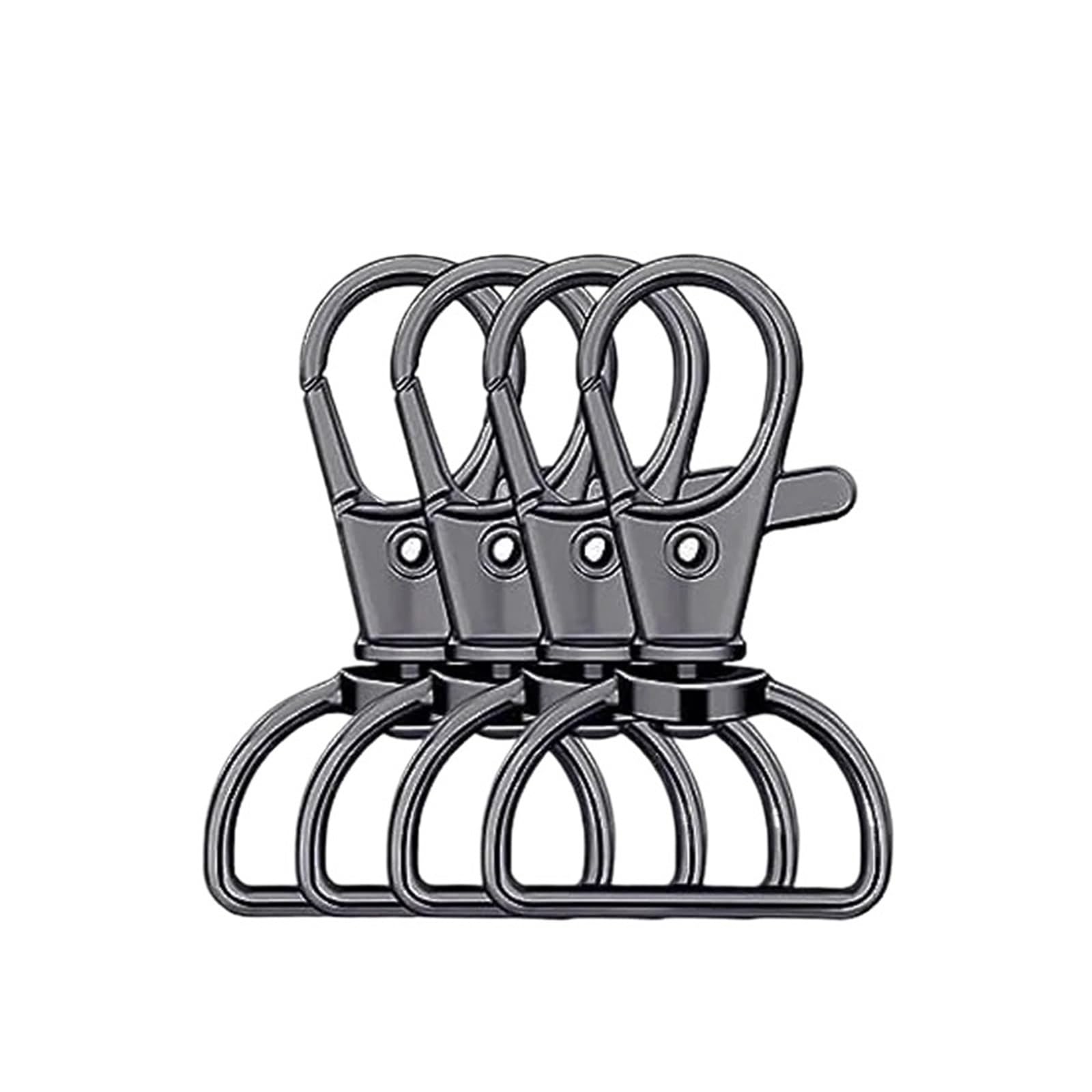 Cigpklo Color 6 Swivel Snap Hooks 10Pcs Swivel Clasp Lanyard Snap Hooks Keychain Clip Hook Metal Lobster Claw Clasps For Key Rings(,20Mm)
