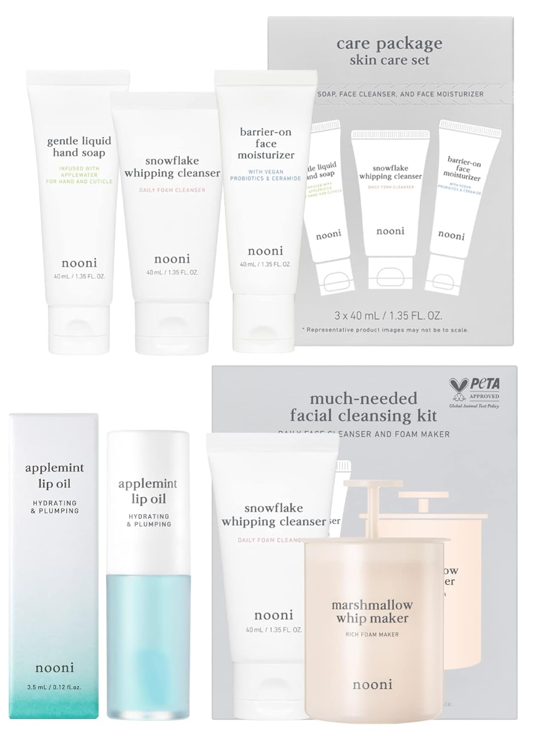 NOONI 2in1 Much Needed Facial Cleansing Kit Whip Maker