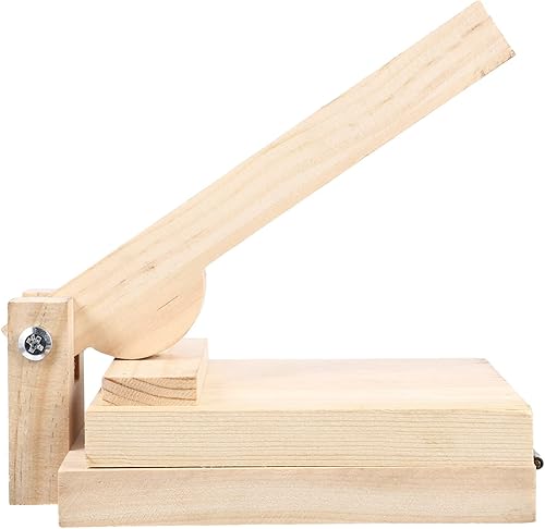 Miniatura 10 de Herramienta de prensado de masa de madera Máquina de bola de masa para hacer bollería Prensa de piel Herramienta de prensa manual Tortilla Prensa