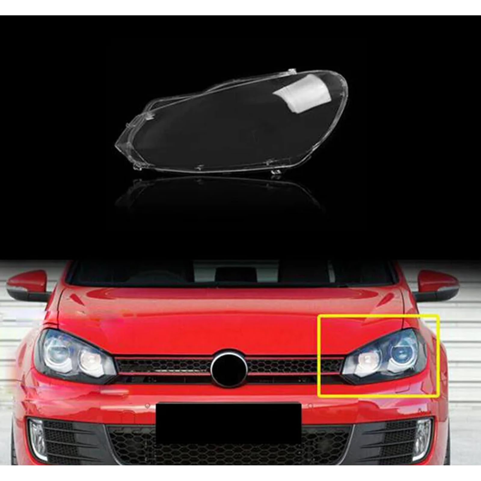 フォルクスワーゲン　vw ゴルフ6 GTI フロント一式 ヘッドライト　グリル フォルクスワーゲンゴルフ6 mk gti 6 2009-2012用の動的な