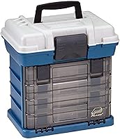 Plano 1364 4-Rack System 3650 Tackle Box - Durable Fishing Organizer with 4 Interchangeable Utility Boxes