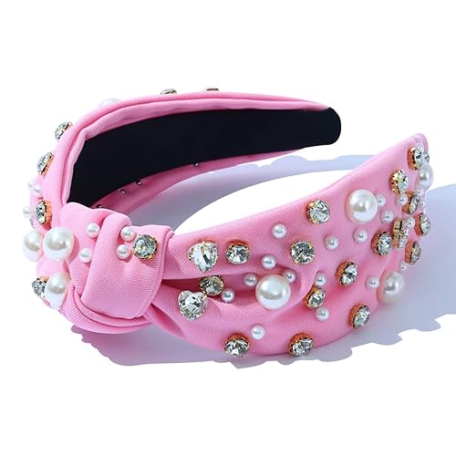 Miniatura 6 de FEDANS Diadema anudada para mujer con forma de corazón adornada con cristal mezcla de parte superior accesorios para el cabello para niñas