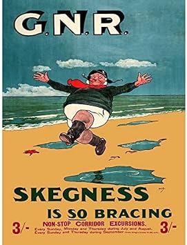 GNR Rail Skegness Vintage Advert Unframed Print Poster Wall Art A3 & A4 Home Decor