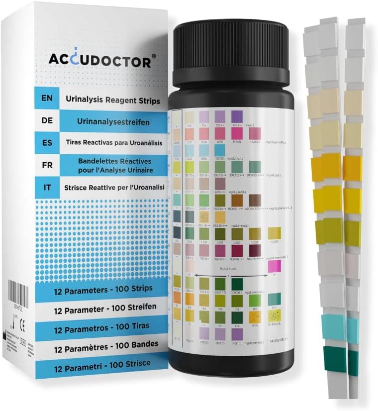 100 Accudoctor Test de Bandelettes de Santé 12 paramètre stips...