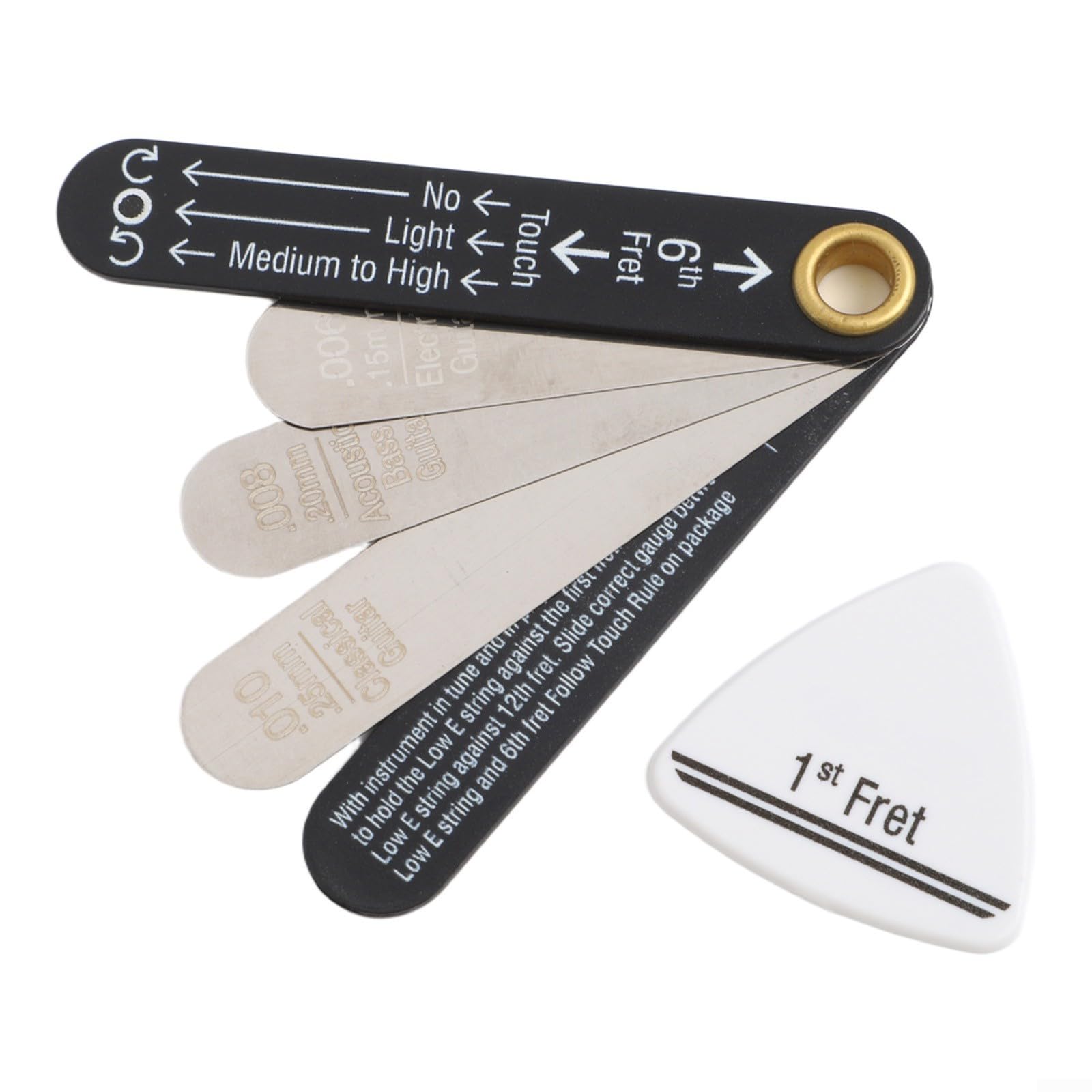 Stal szlachetna Truss Rod Gauge .006 .008 .010 cala mm do skali ze stali