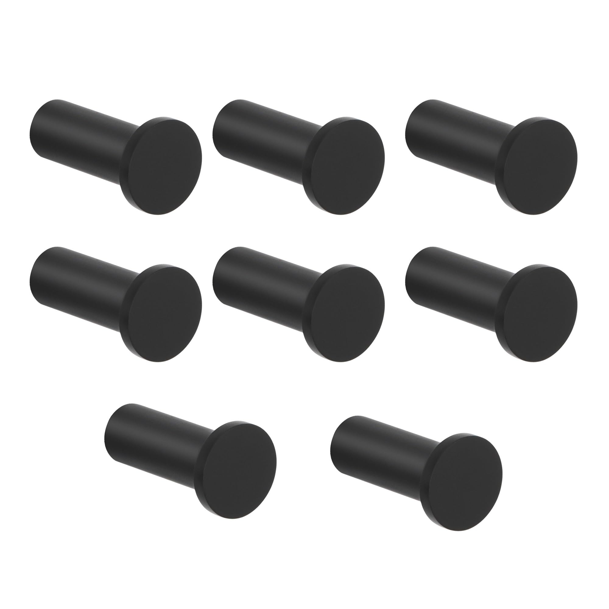 Suodebyy Black-02 Coat Hooks Wall Mounted 4Pcs Robe Hook Bathroom
