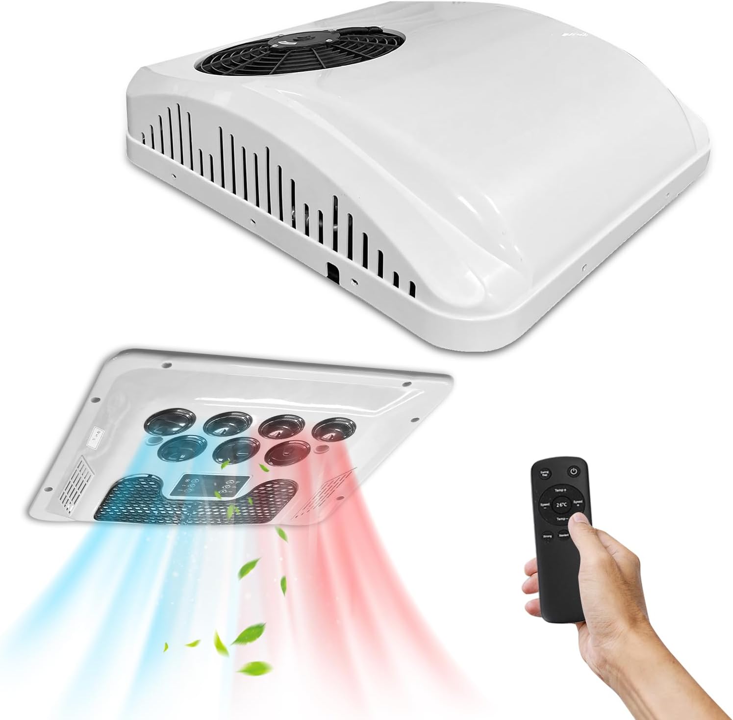 Amazon.com: Treeligo 12V RV Air Conditioner Ultra-Quiet AC, Easy ...
