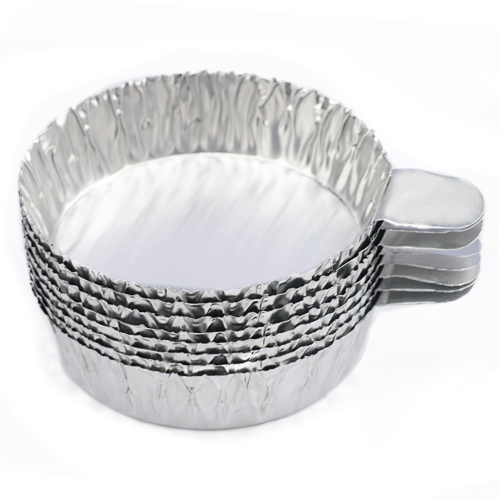 stonylab Coupelles de Pesée en Aluminium Jetables avec Poignées, Coupelles de Pesée pour Poudres et Liquides, 100 Pièces, pour Expériences Chimiques, Moyenne
