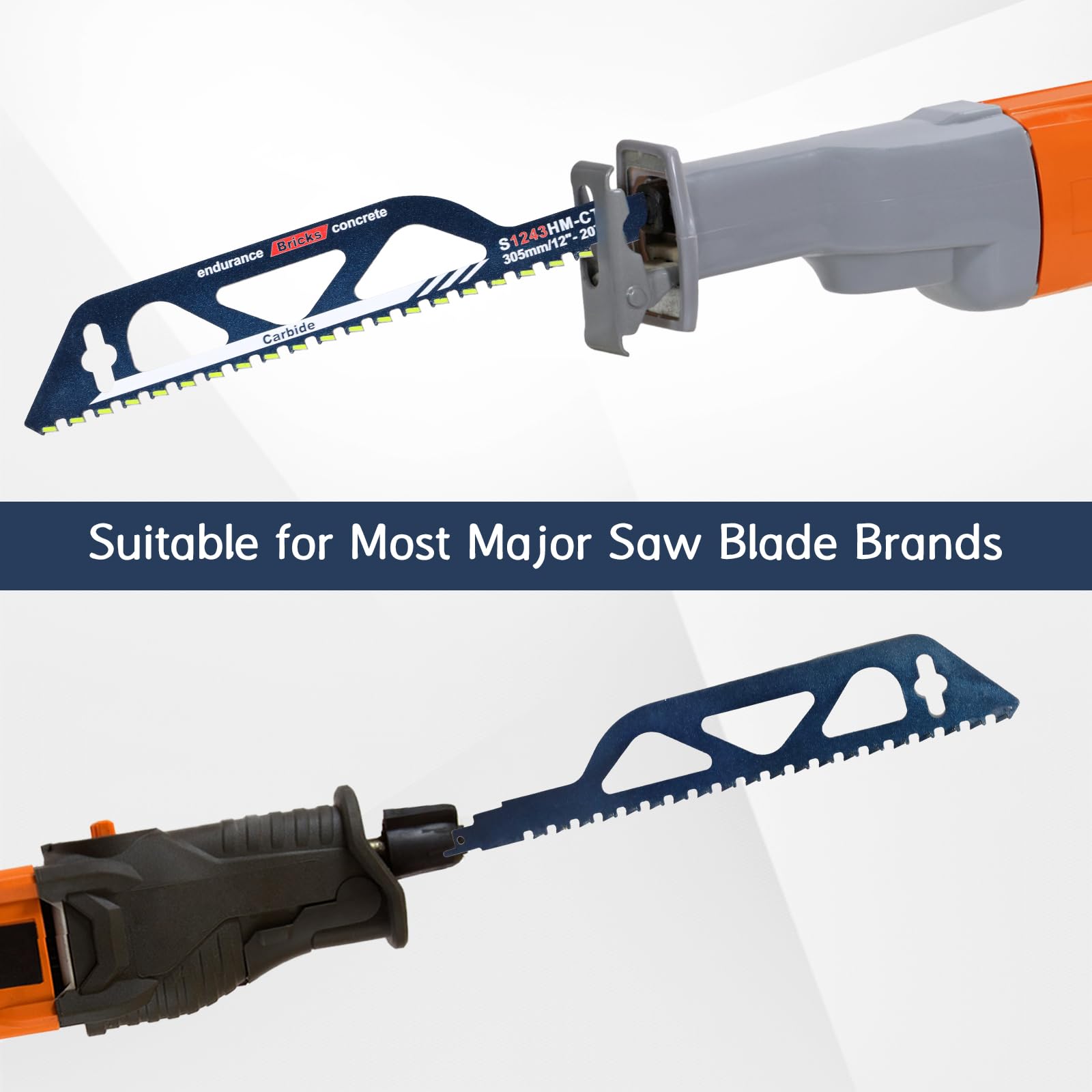 Lama Sega A Gattuccio 455mm Per Metallo E Cemento - Universale Per Bosch, Makita E Altri - Foto 7