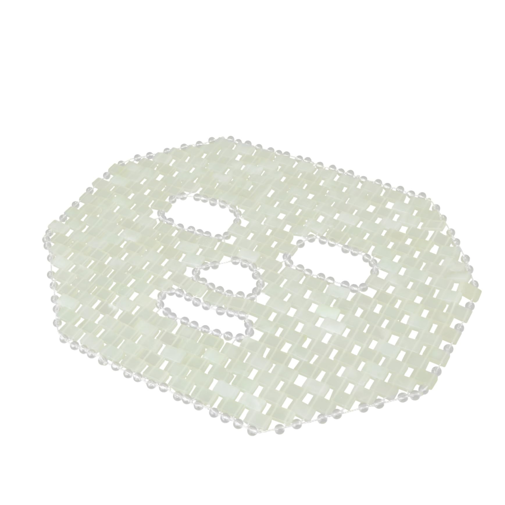 VICASKY Natürliche Grüne Jadesteinmaske für Gesichtsmassage und Hautpflege Schmerzlindernd und Entspannend für Home Spa und Anti Aging Anwendung