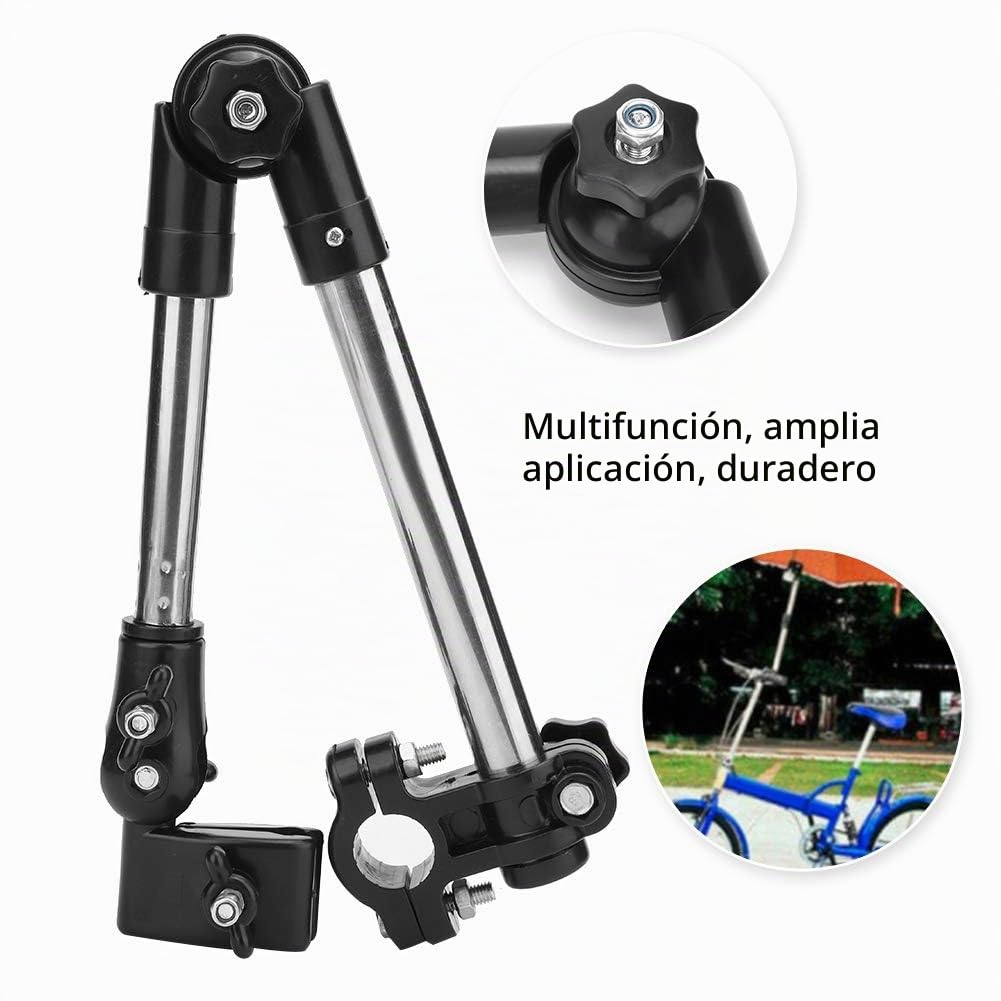 Marco de Soporte de Paraguas Piezas de Scooter de Silla de Ruedas Accesorios Cochecito de Silla de Ruedas Accesorio de Paraguas de Bicicleta Abrazadera de Soporte de Manillar
