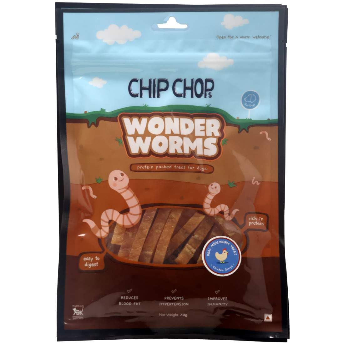 Chip Chops Mini Chicken MEALWORM Dog Treat First Time in India, High Protein and Chitosan, Suitable for All Dog Breeds (Chicken Strips) (B0CFFT8312) Amazon Price History, Amazon Price Tracker