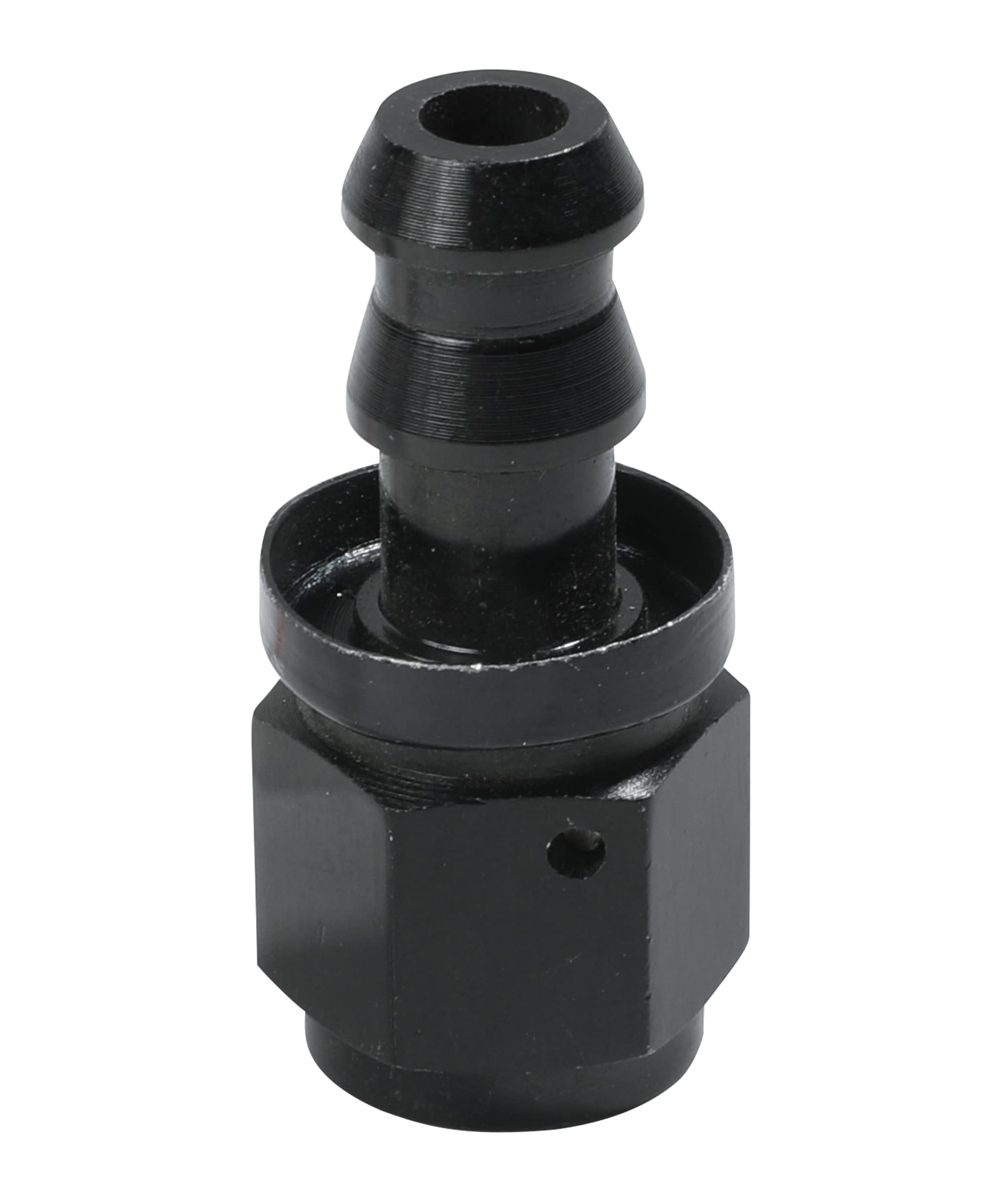 ESEWALAS 6AN 8AN 10AN Push Lock Fitting,0 Degree 90 Degree Quick Connect Fittings,Female Swivel to Push Lock Barb Type Hose Fitting End,Anodized Aluminum Alloy Reusable Hose Adaptor (0 Degree, 6 AN)