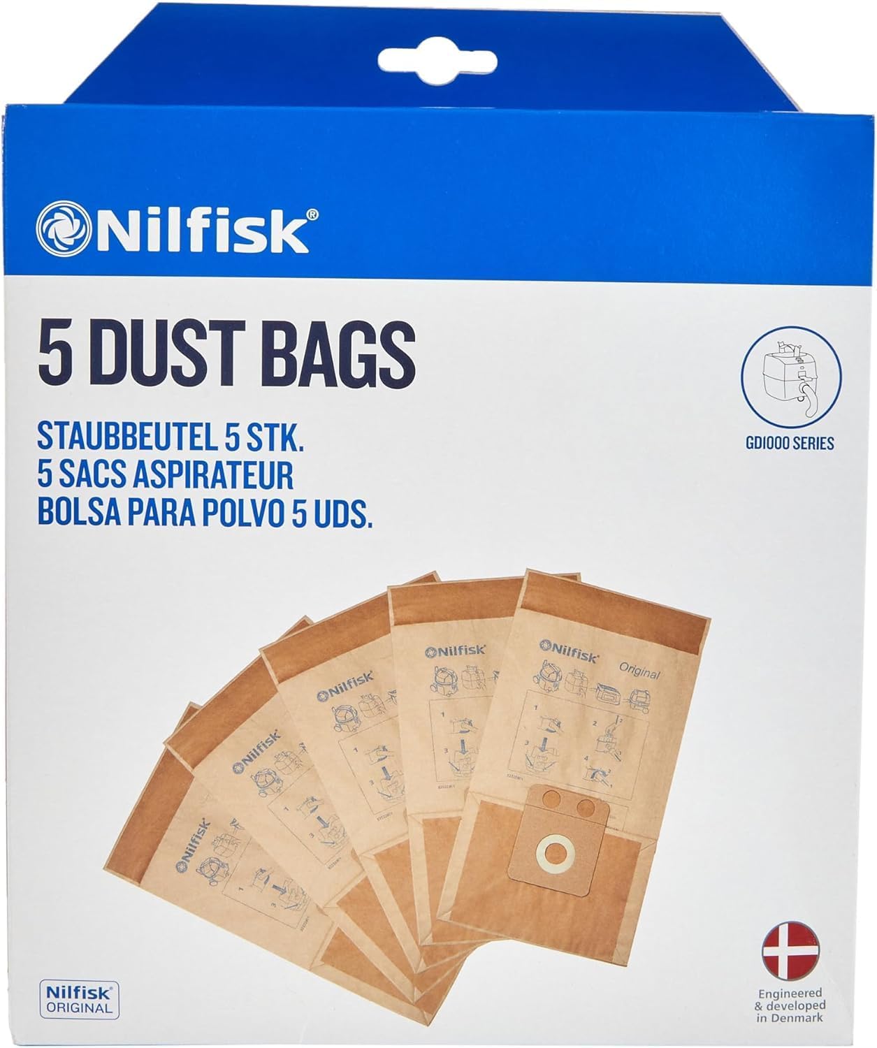 Original 10L Dust Bags - 5 PCS - Family Vacuum Accessories (82222900)