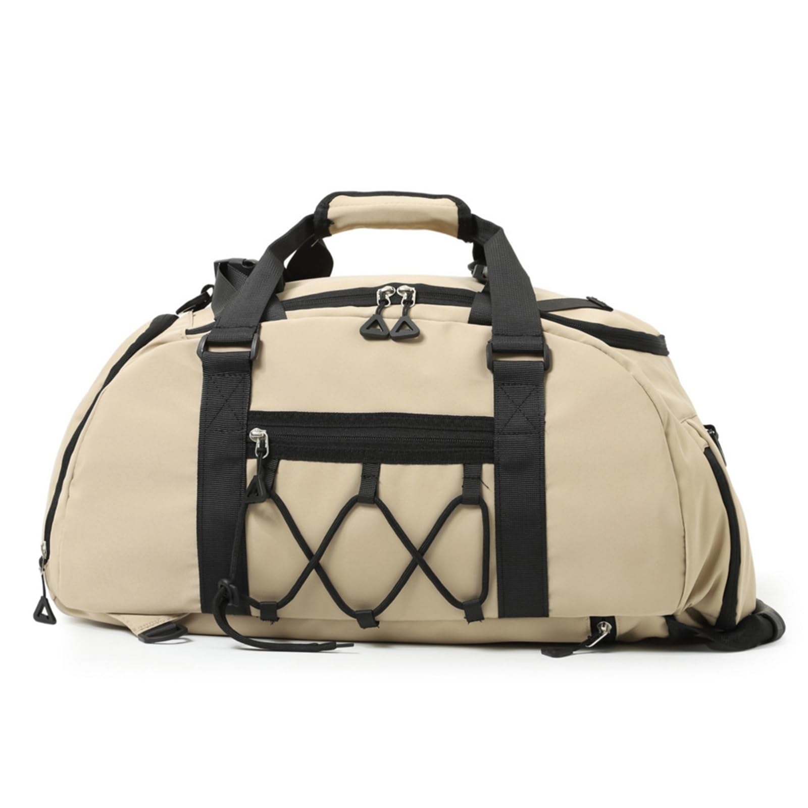 Sporttasche Travel Duffel Bag,Sports Tote Gym Bag, Shoulder Weekender Overnight Bag for Women(Khaki)