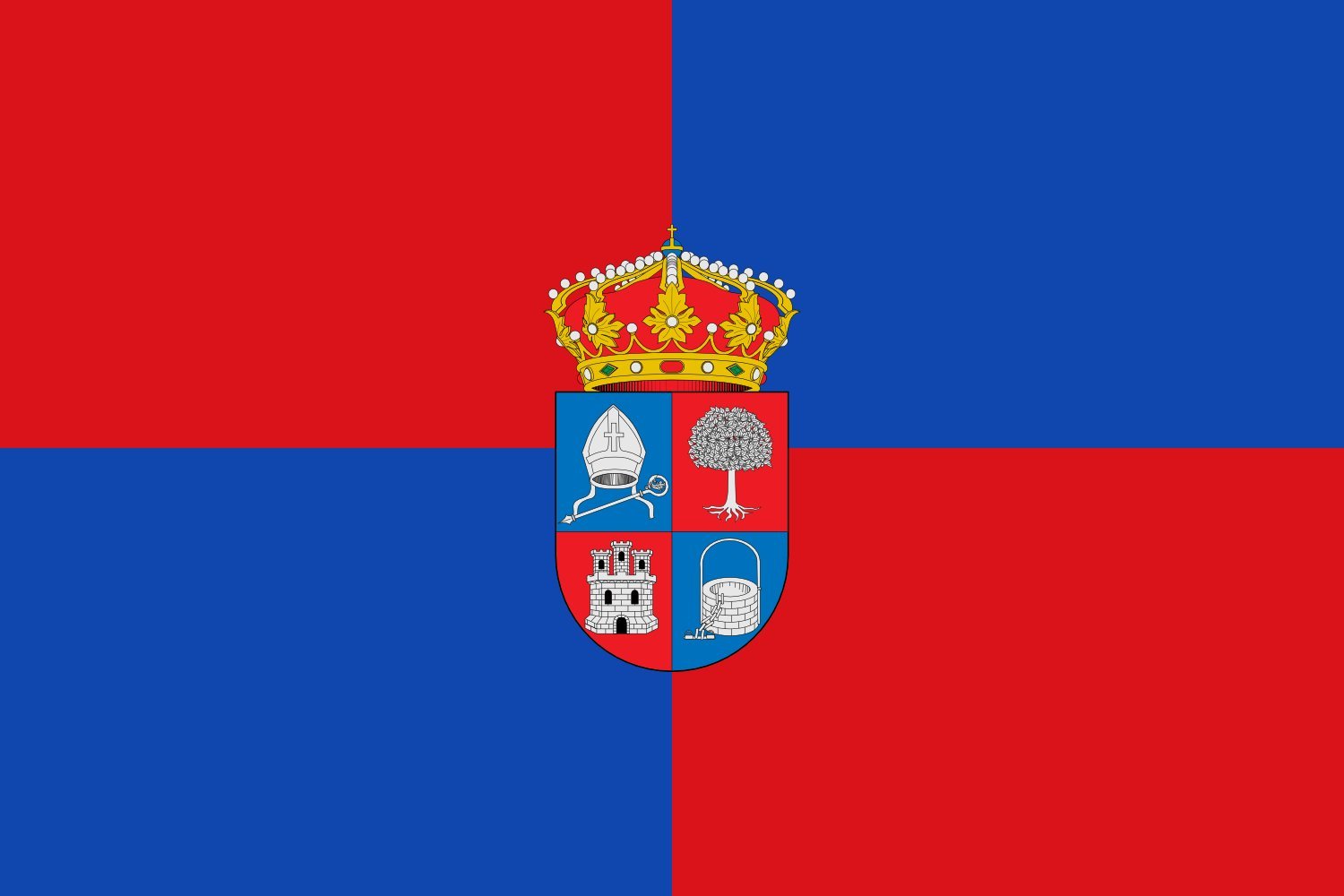 Drapeau Large Santorcaz de la Comunidad de Madrid, pavillon de mairie grand format