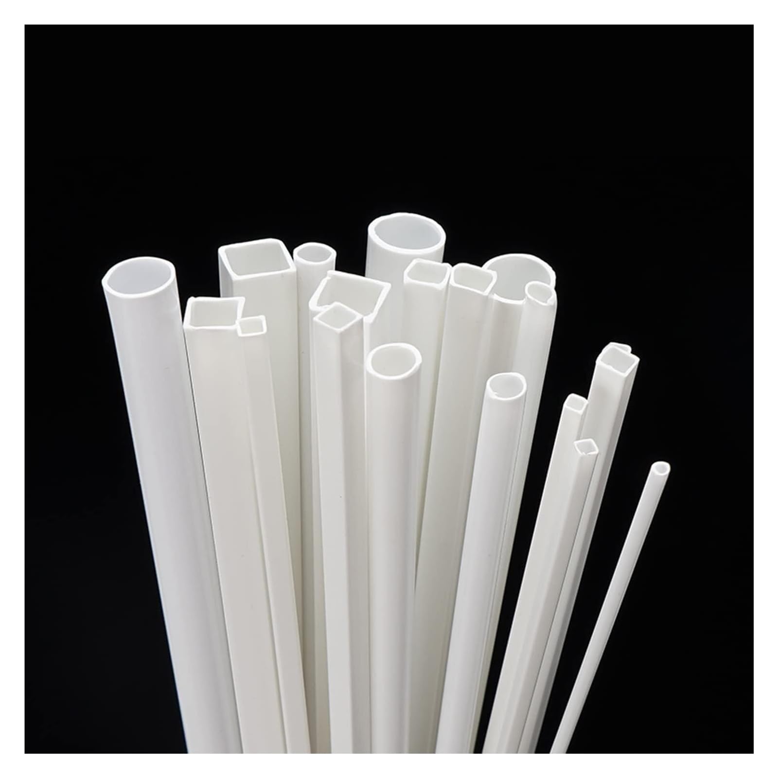 Barre di tubi di plastica, 30 tubi tondi cavi in ​​ABS da 500 mm, dimensioni multiple, modello fai te(Diameter 8mm)