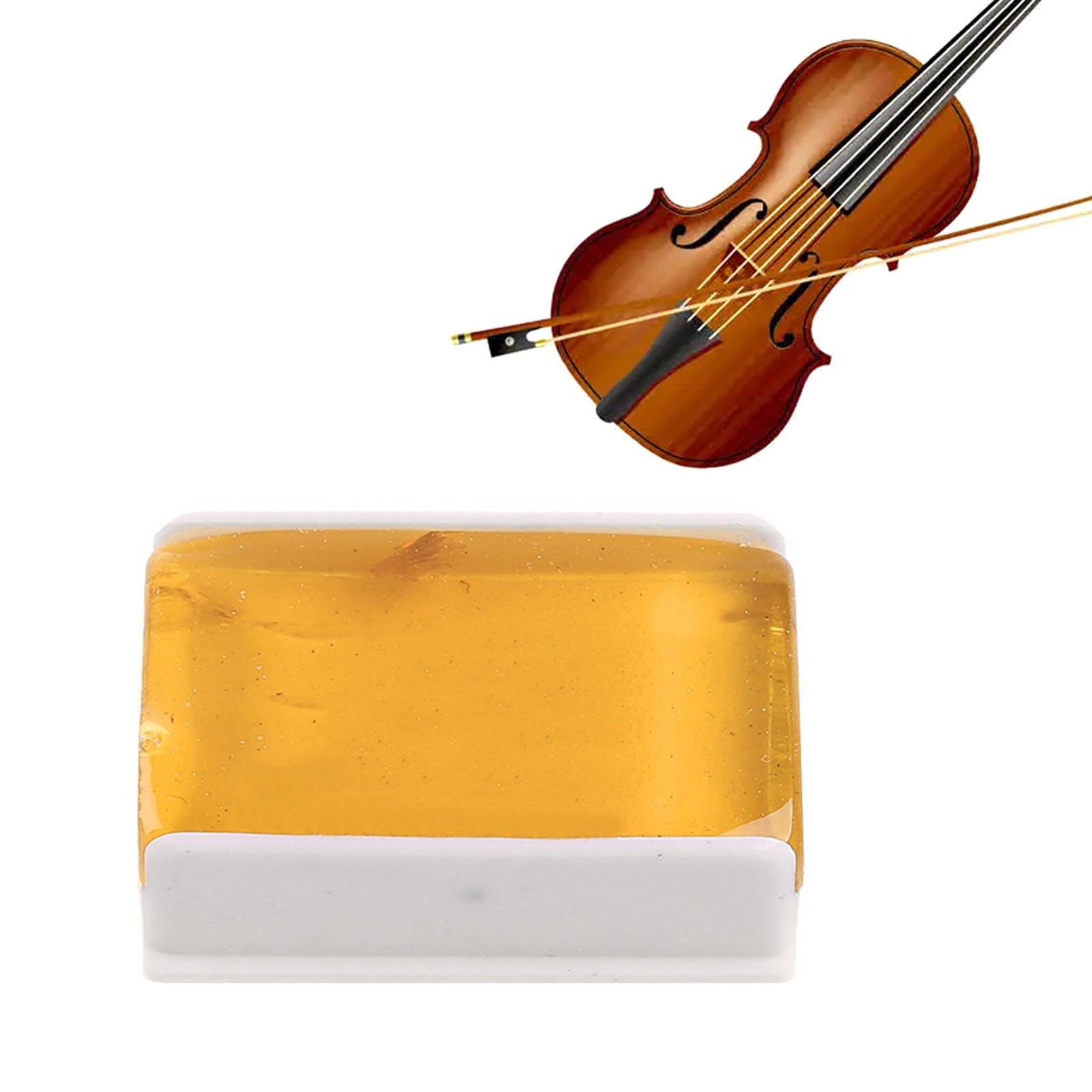COYENRAT Transparent Yellow Rosin Resin Colophony Low Handmade Rounded for Shell Violin Viola Cello Bowed String