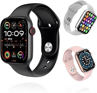 Relógio smartwatch premium com 2 pulseiras tela full touch ips
