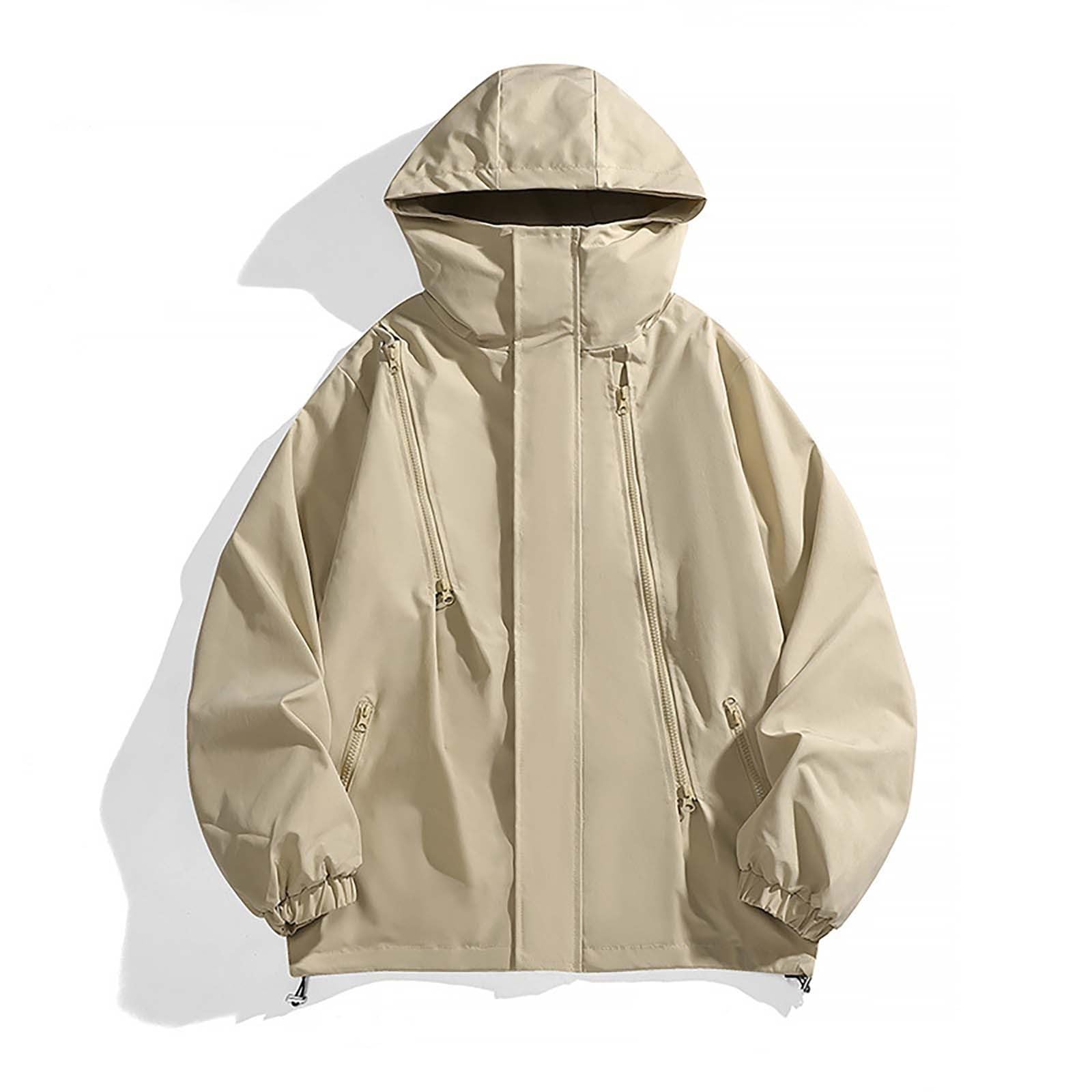 Générique Manteau Homme Hiver Mi Saison Vestes Bomber Manteaux Décontracté Trench-Coat, Classique Pardessus Doublure Thermique D'hiver Vestes De D'extérieur Randonnée, Déplacements Quotidiens