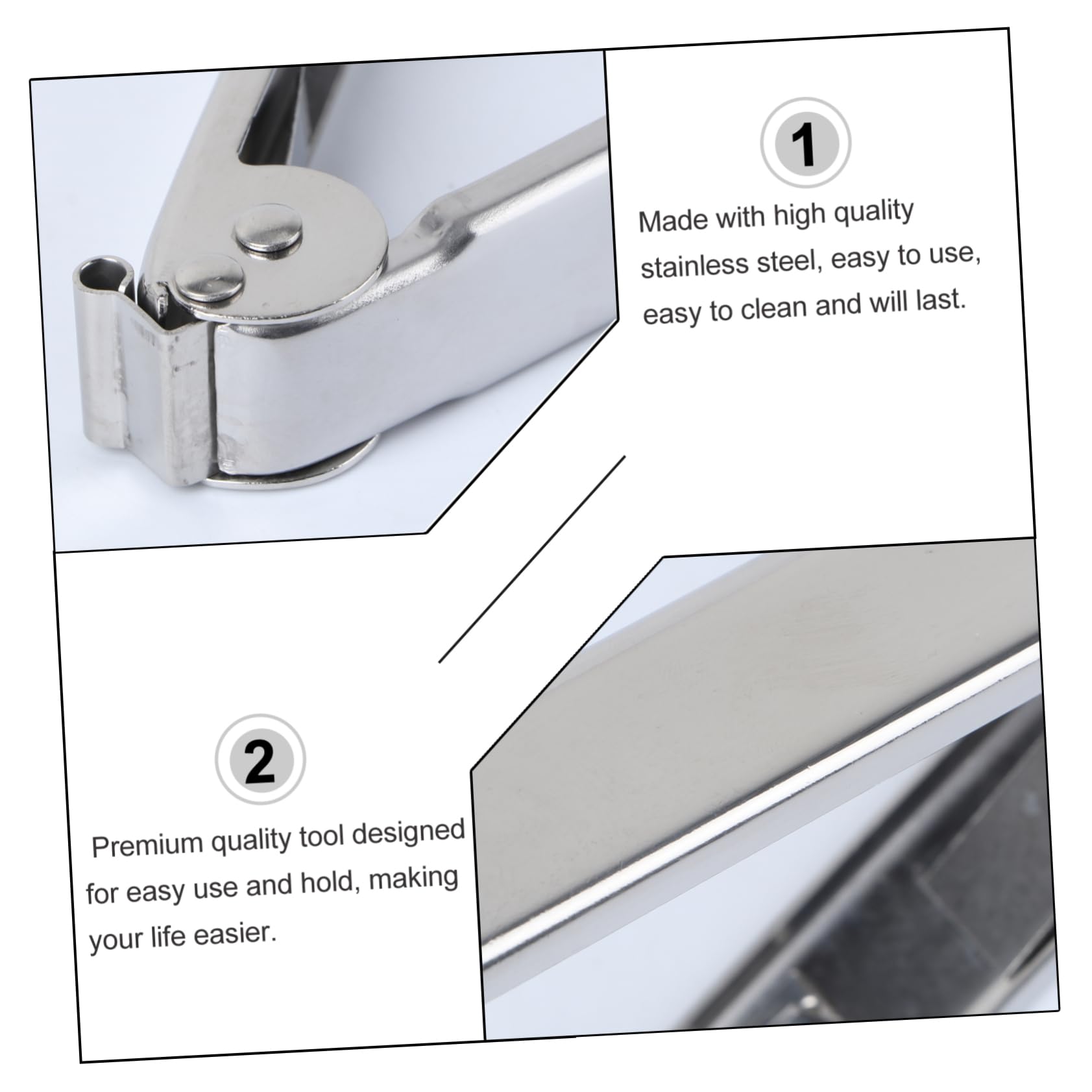 SOLUSTRE 3 pcs Stainless Steel Cherry Fruit Corer for Easy Removal of Cherry Cores Lightweight Kitchen Utensil and Easy to Clean Tool for Home Use