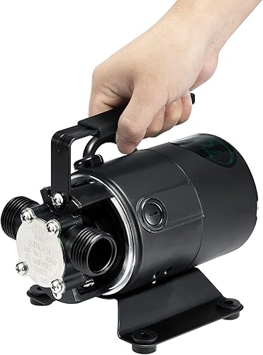 Miniatura 8 de Bomba de transferencia de agua de 115 V, bomba autocebante de 330 GPH, bomba de sumidero eléctrica portátil con accesorio de manguera de succión,