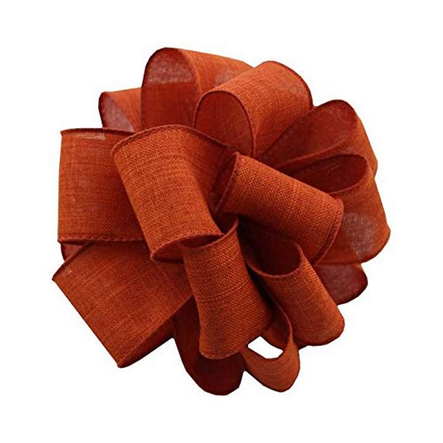 Amazon.com: Berwick Offray DWI Linen Wired Edge Ribbon-2-1/2 Wide X 50 ...