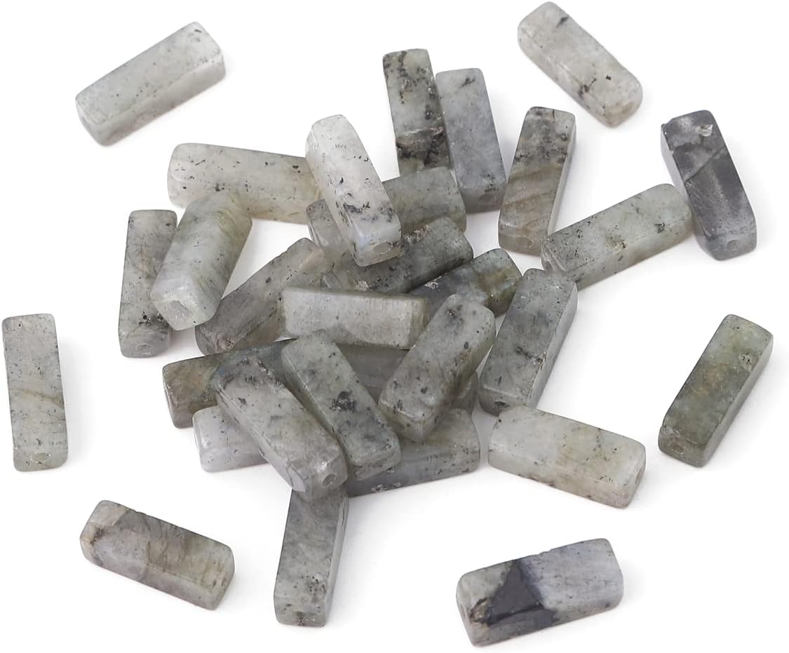Natural Spectrolite Tube Beads Rectangle 4x13mm 40cm/Strand Stone Beads for Jewelry Making - Image 5