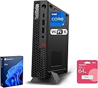 Lenovo ThinkStation P3 Tiny Workstation: i7-14700 20-Core, 32GB DDR5, 1TB SSD, WiFi 6, Win11 Pro + 64GB USB Drive