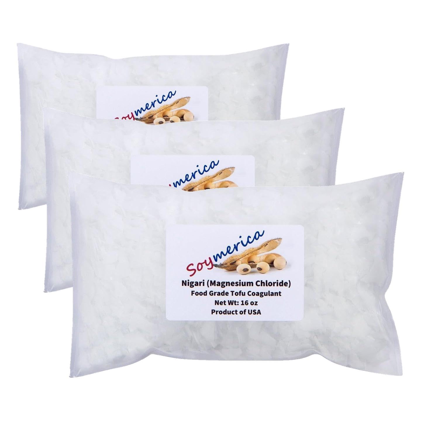 Soymerica Coagulante de Tofu Nigari 454 g, pacote com 3