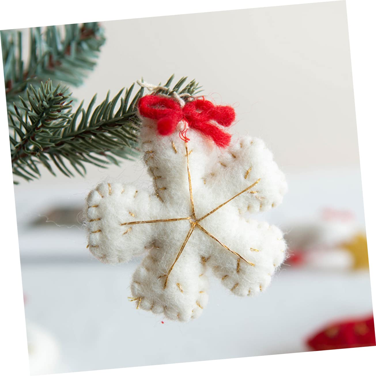 Cabilock Lot De 2 Pendentifs Flocons De Neige Élégants pour Décorations De Noël 6 Pièces X 2