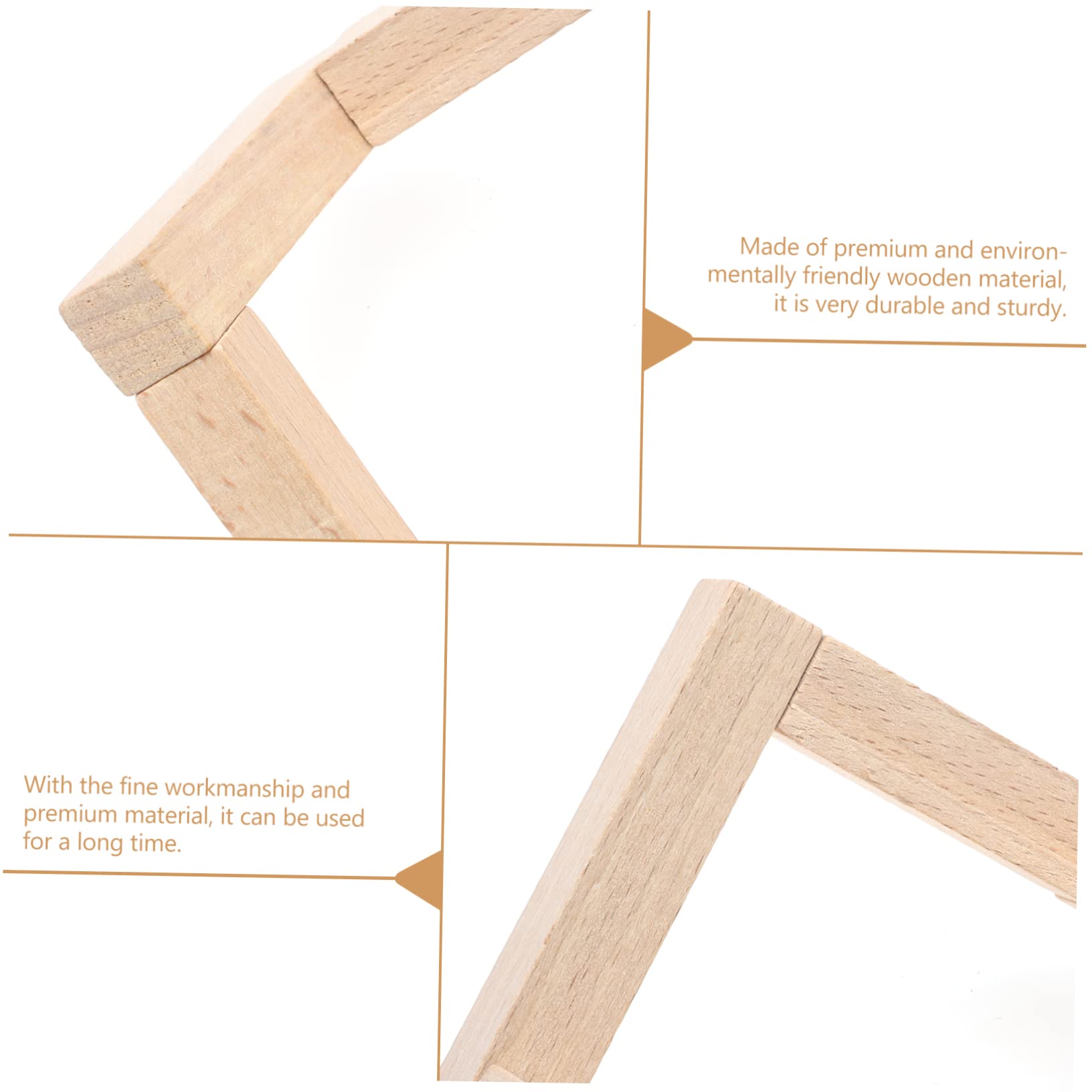 DIYEAH 4pcs Solid Wood Moon Lamp Bracket Stands for Globe Lamp Base Moon Gravity Lighting Stand