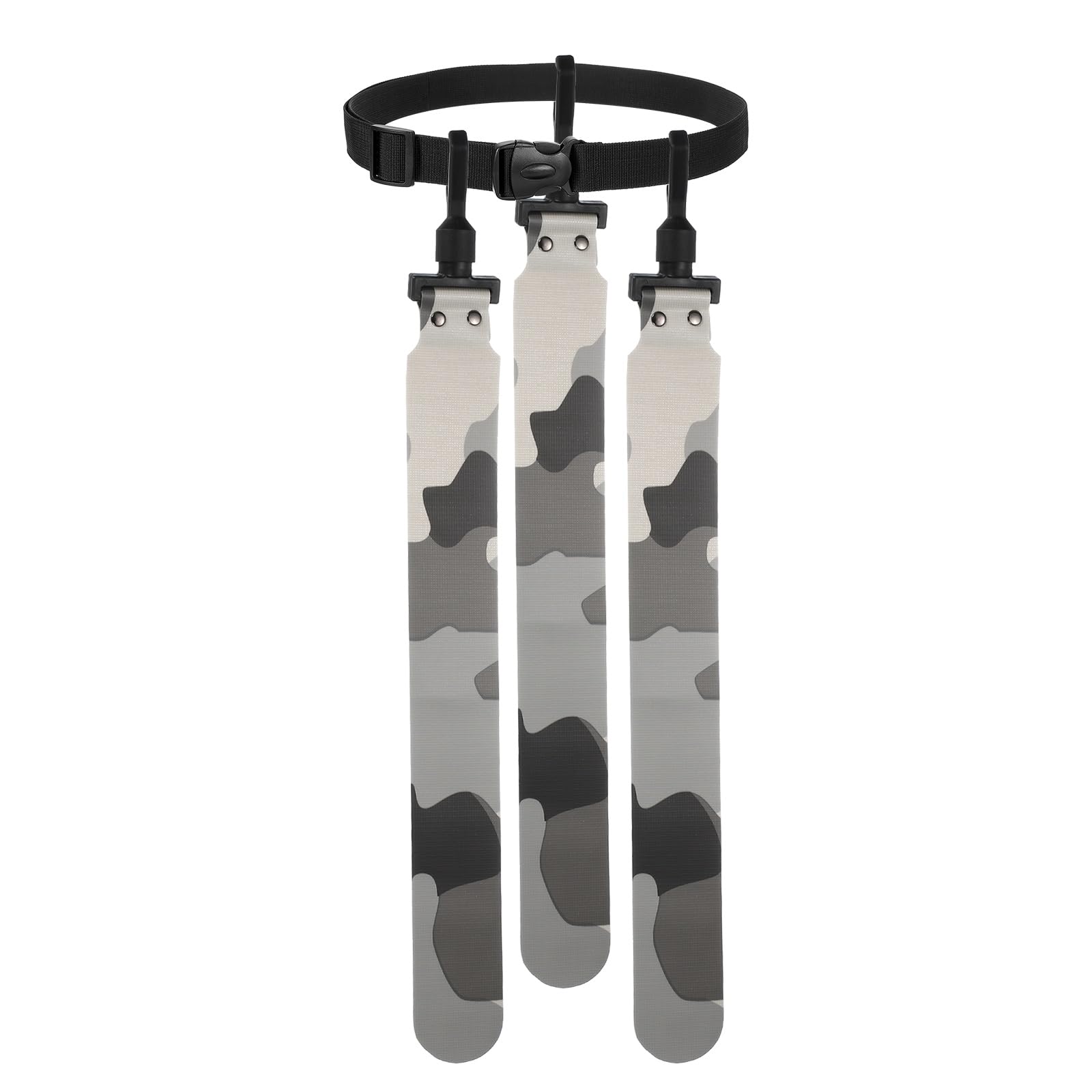 YELARXI Flag Football Set, Adjustable Flag Football Belt with 1 Belt and 3 Flags Easy Tear Away for Men Women Players Training Competition (Camouflage Gray)