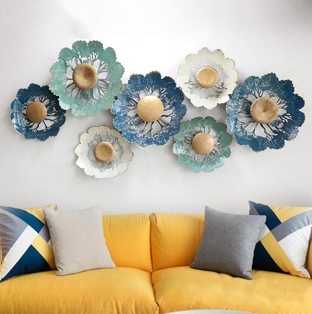 Metal Wall Decor, Modern Flowers Metal Wall Art Sculpture