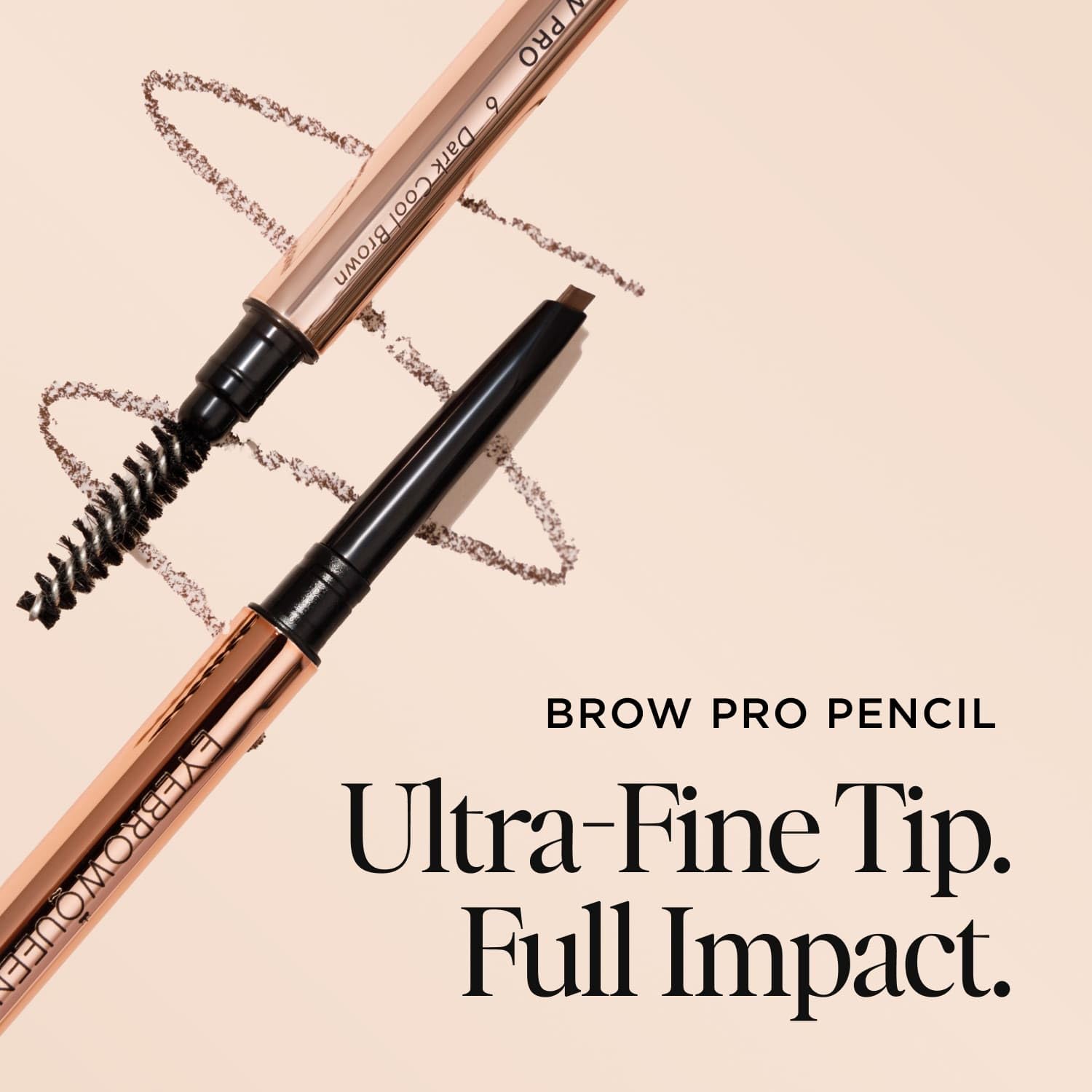 Eyebrowqueen Essential Collection -Eyebrow Kit - Black Brown. (Contains Eyebrow Pencil, Sculpting Gel, Eyebrow Brush, Tweezers, Scissors and Brow Fix Solution).